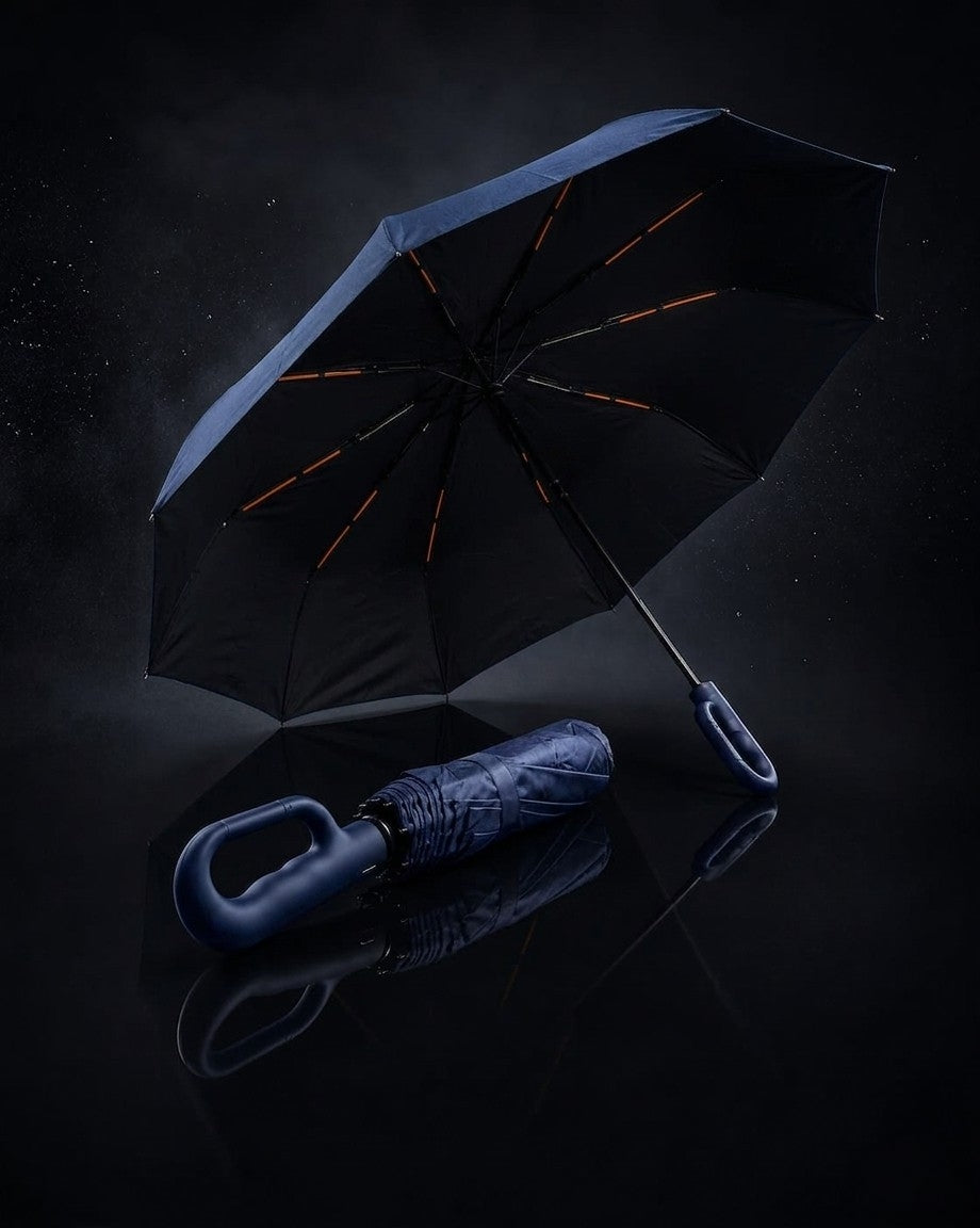 Premium Windproof Umbrella With Carbiner Handle