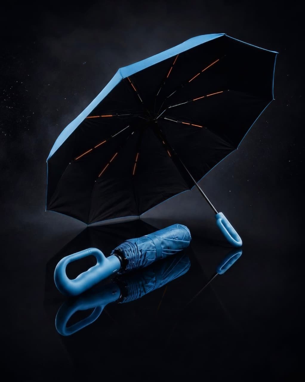 Premium Windproof Umbrella With Carbiner Handle