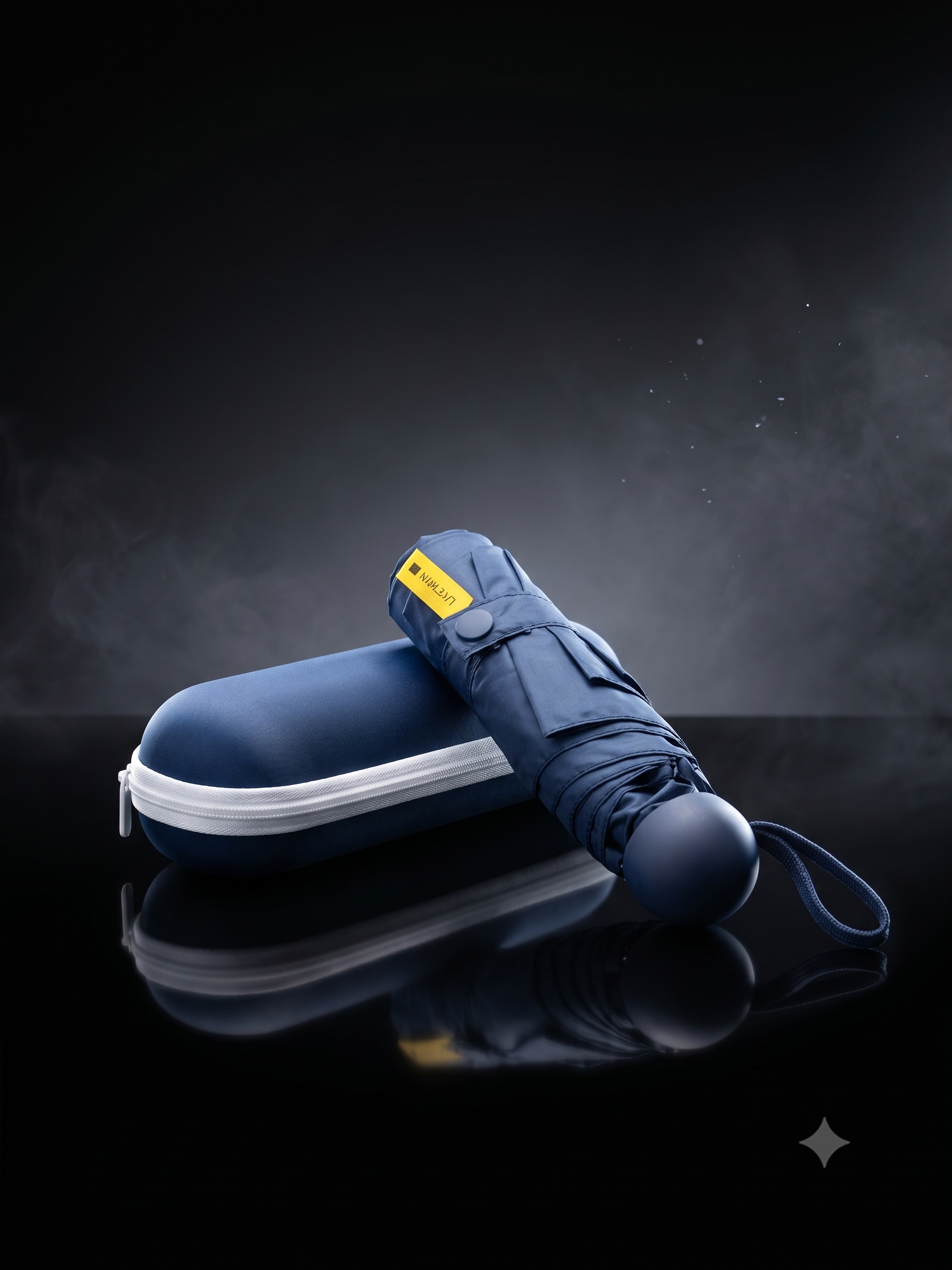 Mini Fold-able Capsule Travel Umbrella With Protective Case