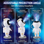 Adjustable projection angle from 0 to 90 degrees