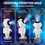 Adjustable projection angle from 0 to 90 degrees