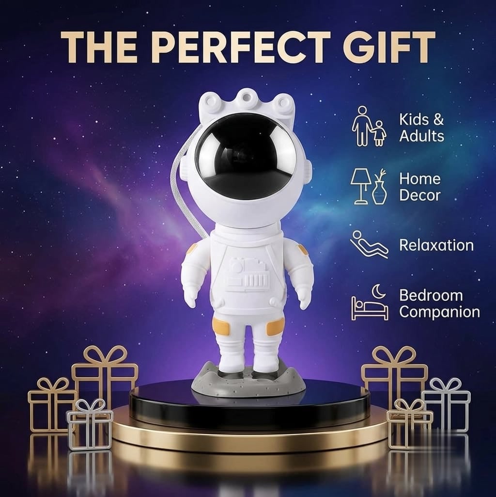 The perfect gift astronaut galaxy projector for kids and adults