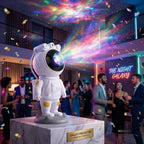 Astronaut galaxy projector as a statement decor piece