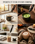 Perfect for every drink: morning coffee, matcha, protein shake, and hot chocolate