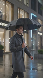 Premium Windproof Umbrella With Carbiner Handle